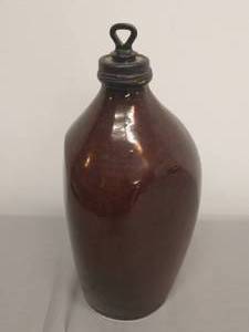 lot 61 image: Stoneware Jug with Stopper Top