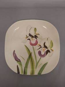 lot 63 image: Red Wing Hand Painted Iris Plate