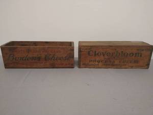 lot 80 image: Vintage Cheese Boxes