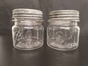 lot 88 image: Ball Special Wide Mouth Jars Glass Lids