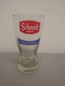 lot 95 image: Vintage Schmidt Beer Glass