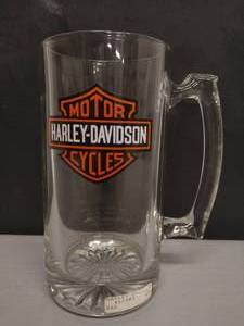 lot 97 image: Harley Davidson Glass Mug