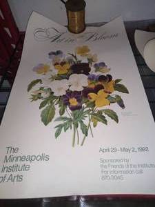 lot 102 image: Art In Bloom Poster Pansies