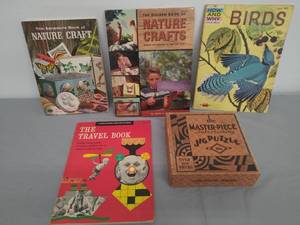 lot 111 image: Vintage Childrens Books and Puzzle