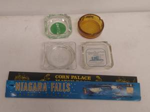 lot 114 image: Assorted Ashtrays and Giant Matchbooks