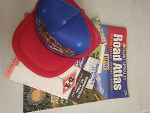 lot 119 image: Vintage Road Maps and Graceland Trucker Hat