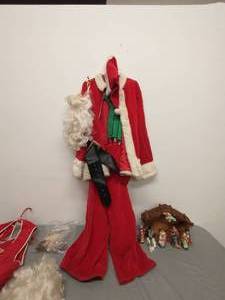 Vintage Norcostco Santa Costume, Nativity Scene