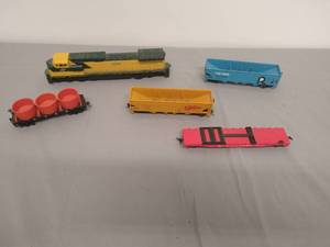 Toy Train Engine & Cars