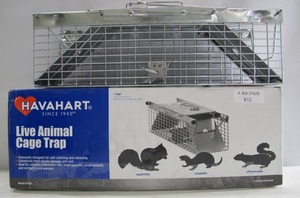 lot 812 image: Havahart Live Animal Cage Trap for Squirrels, Rats, etc