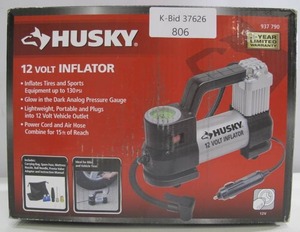 lot 806 image: Husky 12 Volt Automotive Tire Inflator