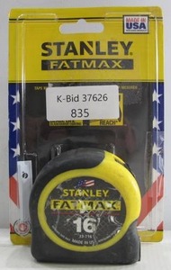 lot 835 image: Stanley FATMAX 16 Foot Tape Measure
