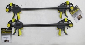 lot 840 image: Lot of 4 Steel Grip Mini Ratcheting Bar ClampsSpreaders
