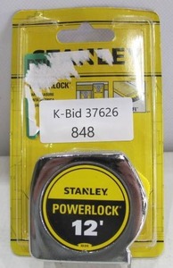 lot 848 image: Stanley Powerlock 12 Foot Tape Measure