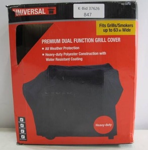 lot 847 image: Universal 63 Inch Premium Dual-Function Grill Cover