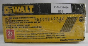 lot 857 image: Dewalt DWS10DG-FH Framing Nails Stk, 120, Pln, 3, G