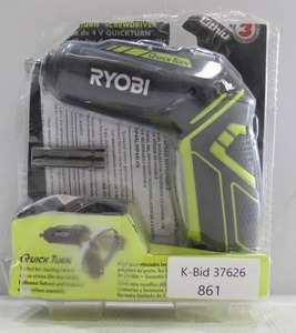 lot 861 image: Ryobi HP44L 4-Volt QuickTurn Lithium-Ion Cordless 14 in. Hex Screwdriver Kit