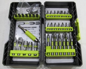 lot 865 image: Ryobi 40 Piece Screwdriver Bit Set - Philips Flathead TORX