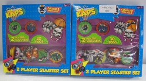 lot 907 image: 2-Pack Retro Kaps POG 2-Player Play Set