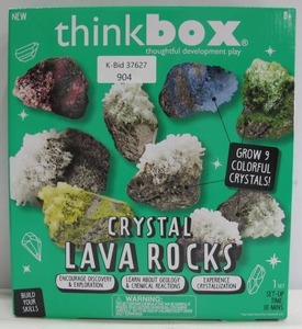 lot 904 image: Thinkbox Crystal Lava Rock Kit - Grow 9 Colorful Crystals