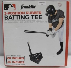 lot 925 image: Franklin 3-Position Rubber Baseball Batting Tee MLB
