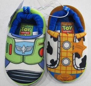 lot 926 image: Toy Story Childrens Slippers Size Medium 78 Woody Buzz Lightyear Design