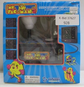 lot 928 image: MSI Ms. Pac Man Handheld Arcade Game