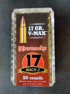lot 44 image: 50 Rounds 17 V-Max Ammunition