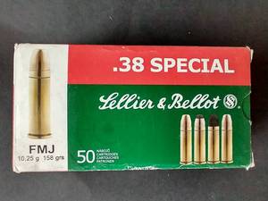 lot 53 image: 50 Rounds .38 Special FMJ Ammunition