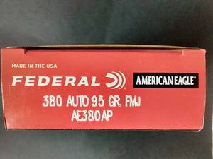 lot 55 image: 50 Rounds .380 FMJ Ammunition