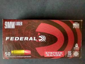 lot 57 image: 50 Rounds 9mm Synthetic Jacket Ammunition