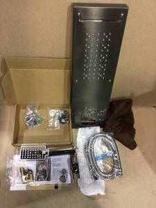 53 in. 10-Jet Shower Panel System in Brushed Nickel with LED Rainfall Waterfall Shower Head Handshower and Tub Spout by ELLO&ampALLO Customer Returns See Pictures&nbsp