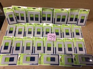BIG LOT OF Light Gray 1-Gang Decora Outlet Screwless DecoratorRocker Wall Plate by Leviton Customer Returns See Pictures&nbsp