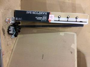 3-Light Retro 44 in. Black Linear Track Lighting Kit by Hampton Bay&nbsp Customer Returns See Pictures&nbsp