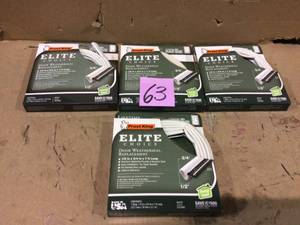 34 in. x 12 in. x 84 in.White Elite Lifetime Door Weatherseal Replacement by Frost King Customer Returns See Pictures&nbsp