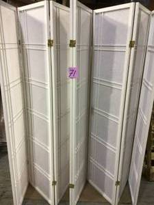 6 ft. White 8-Panel Room Divider Customer Returns See Pictures&nbsp