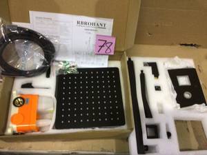 1-spray 10 in. High PressureDual Shower Head and Handheld Shower Head in Matte Black Customer Returns See Pictures&nbsp