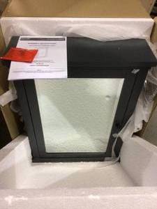 Merryfield 24 in. W x 32 in. H Framed Surface-Mount Bathroom Medicine Cabinet in Dark Blue-Gray Customer Returns See Pictures&nbsp