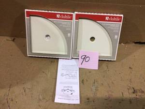 Restore 8 in. W Resin Wall Mounted Corner Shower Shelf Tile in White Customer Returns See Pictures&nbsp