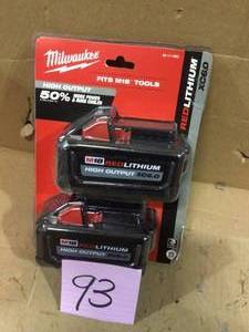 M18 18-Volt Lithium-Ion High Output 6.0Ah Battery Pack (2-Pack) by Milwaukee Customer Returns See Pictures&nbsp