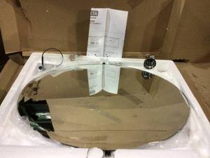 Silverton 26 in. H x 22 in. W Single Wall Mirror in Chrome by Delta Customer Returns See Pictures&nbsp