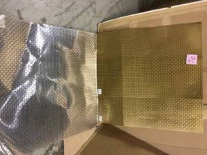 36 in. x 36 in. Union Jack Aluminum in Silver by M-D Building Products Customer Returns See Pictures&nbsp