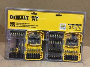 lot 37 image: MAXFIT Steel Screwdriving Set (105-Piece) by DEWALT Customer Returns See Pictures