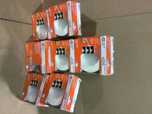 lot 44 image: Commercial Electric 56 White Recessed LED Color Changing Recessed Trim Customer Returns See Pictures