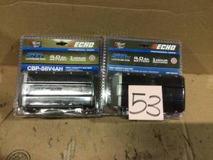 lot 53 image: 58-Volt 4 Ah Lithium-Ion Battery by ECHO Customer Returns See Pictures