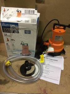 lot 66 image: 14 HP 2-in-1 Utility Pump by Everbilt Customer Returns See Pictures