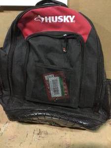 lot 71 image: 16 in. Tool Backpack by Husky Customer Returns See Pictures