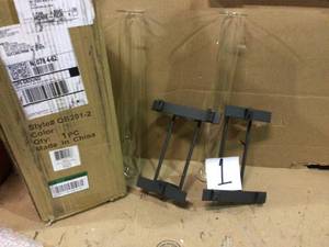 Urbanne Rustic Black Wall Mount Cylinder Glass Cylinder Decorative Vases (Set of 2) Customer Returns See Pictures