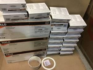 6 in. White Recessed Ceiling Light Baffle Trim (6-Pack) by Halo Customer Returns See Pictures