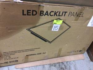 2 ft. x 4 ft. 400-Watt Equivalent White Integrated LED Backlit Troffer, 6375 Lumens, 4000K Bright White Customer Returns See Pictures