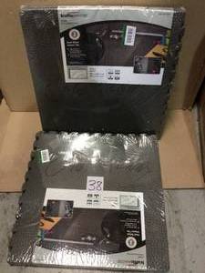 BlackGray 24 in. x 24 in. x .52 in. Dual Sided Impact Tile by TrafficMaster Customer Returns See Pictures